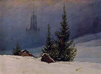 Paesaggio invernale - Caspar David Friedrich